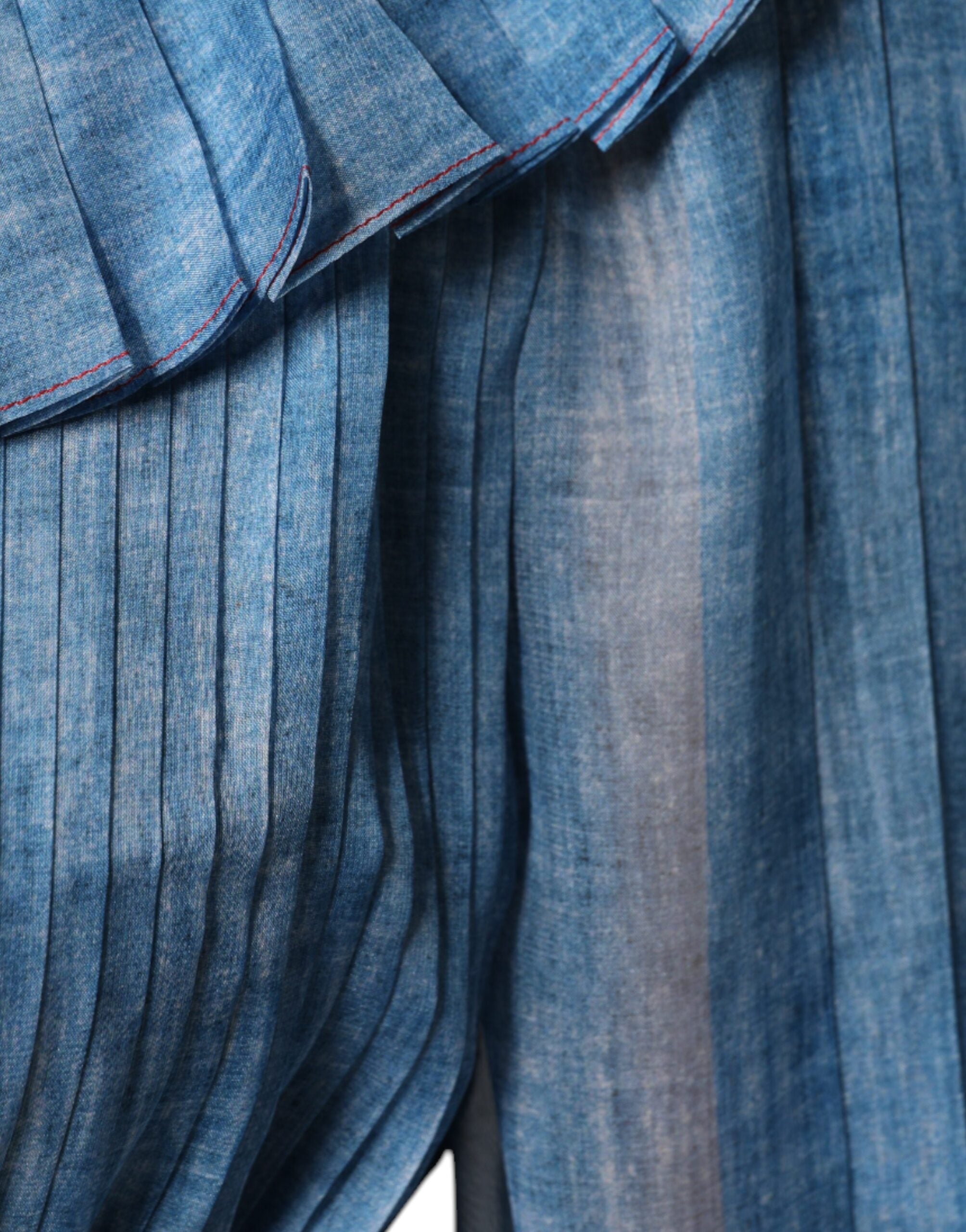 Philosophy Blue Layered Long Sleeve Women's Dress