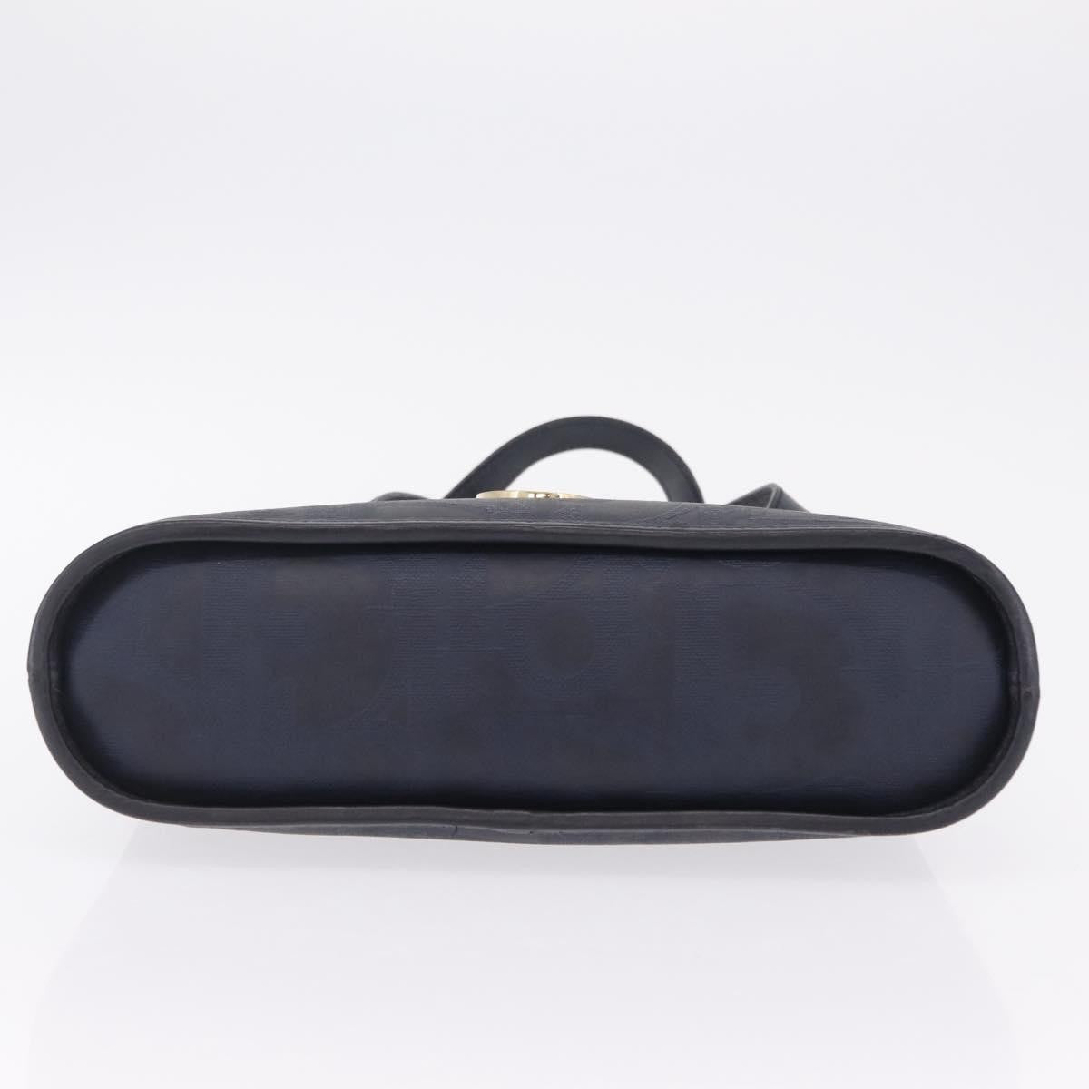 Christian Dior Trotter Canvas Navy Canvas Handbag (Pre-Owned)