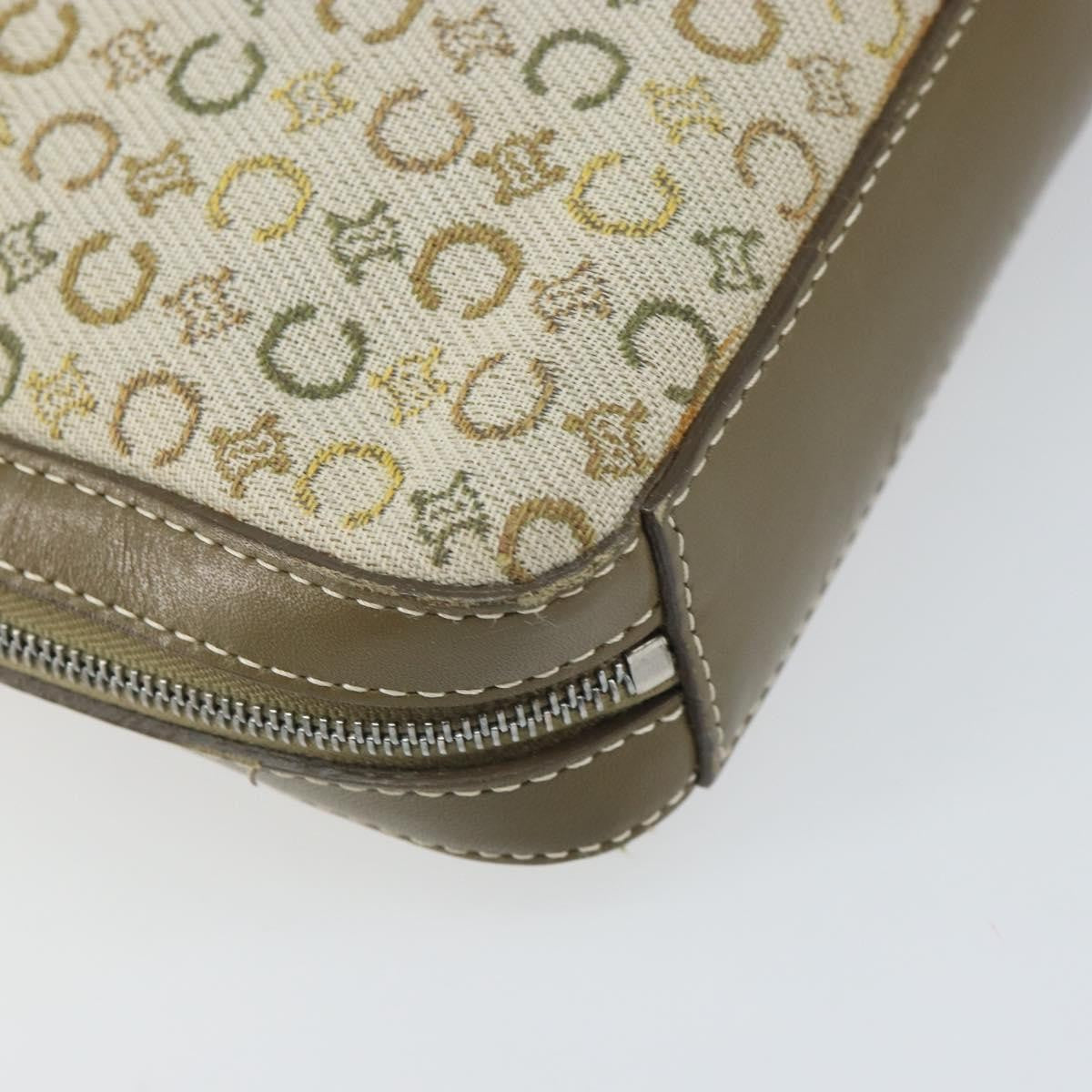 Celine C Macadam Shoulder Canvas Khaki Canvas Shoulder Bag Bag (Pre-Owned)