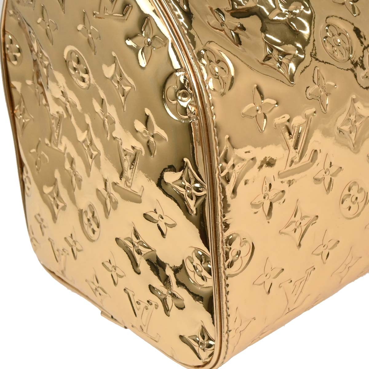 Louis Vuitton Speedy Monogram Miroir Pvc Gold Canvas Handbag (Pre-Owned)