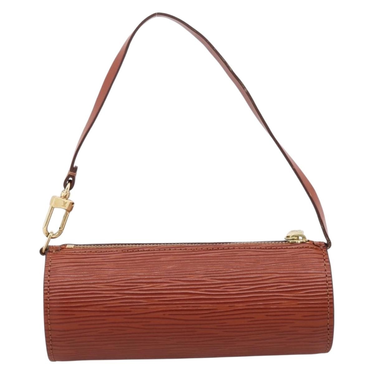 Louis Vuitton Soufflot Pochette Epi Leather Brown Leather Clutche & Pouche Bag (Pre-Owned)