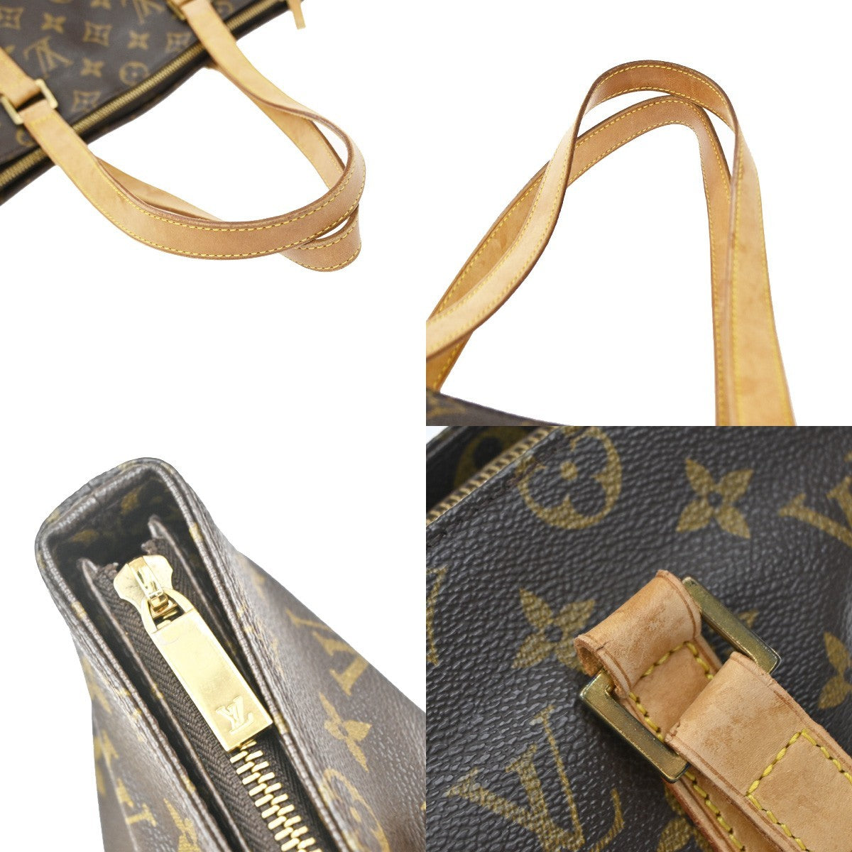 Louis Vuitton Cabas Piano Monogram Canvas Brown Canvas Tote Bag Bag (Pre-Owned)