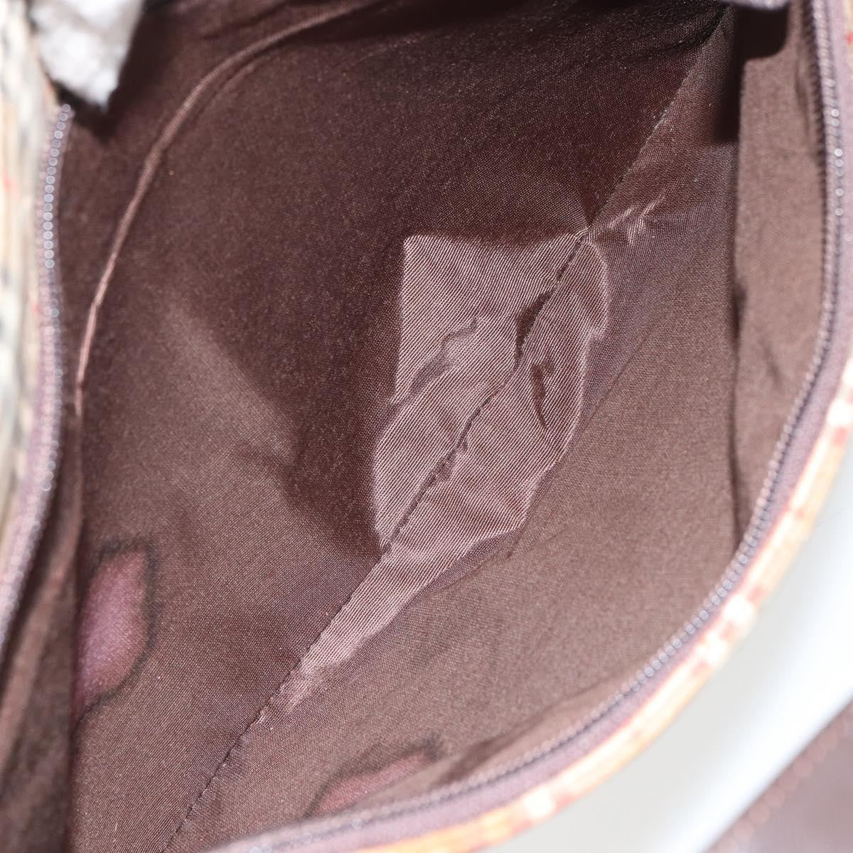 Burberry Nova Check Tote Canvas And Leather Beige Canvas Tote Bag Bag (Pre-Owned)