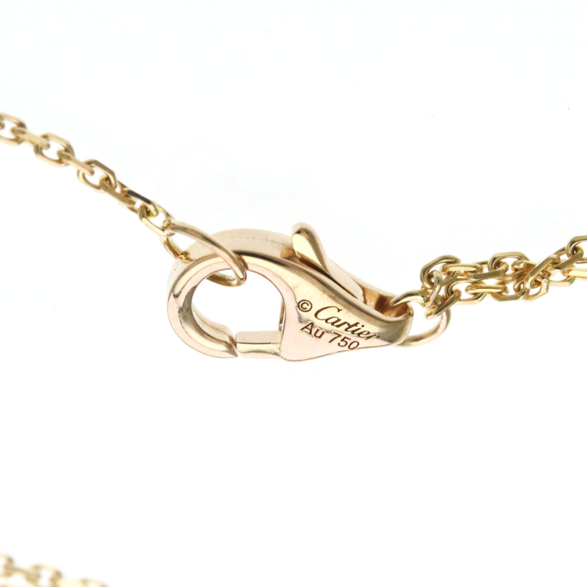 Cartier Trinity Choker 18K Tricolor Gold Gold Gold Necklace Jewelry (Pre-Owned)