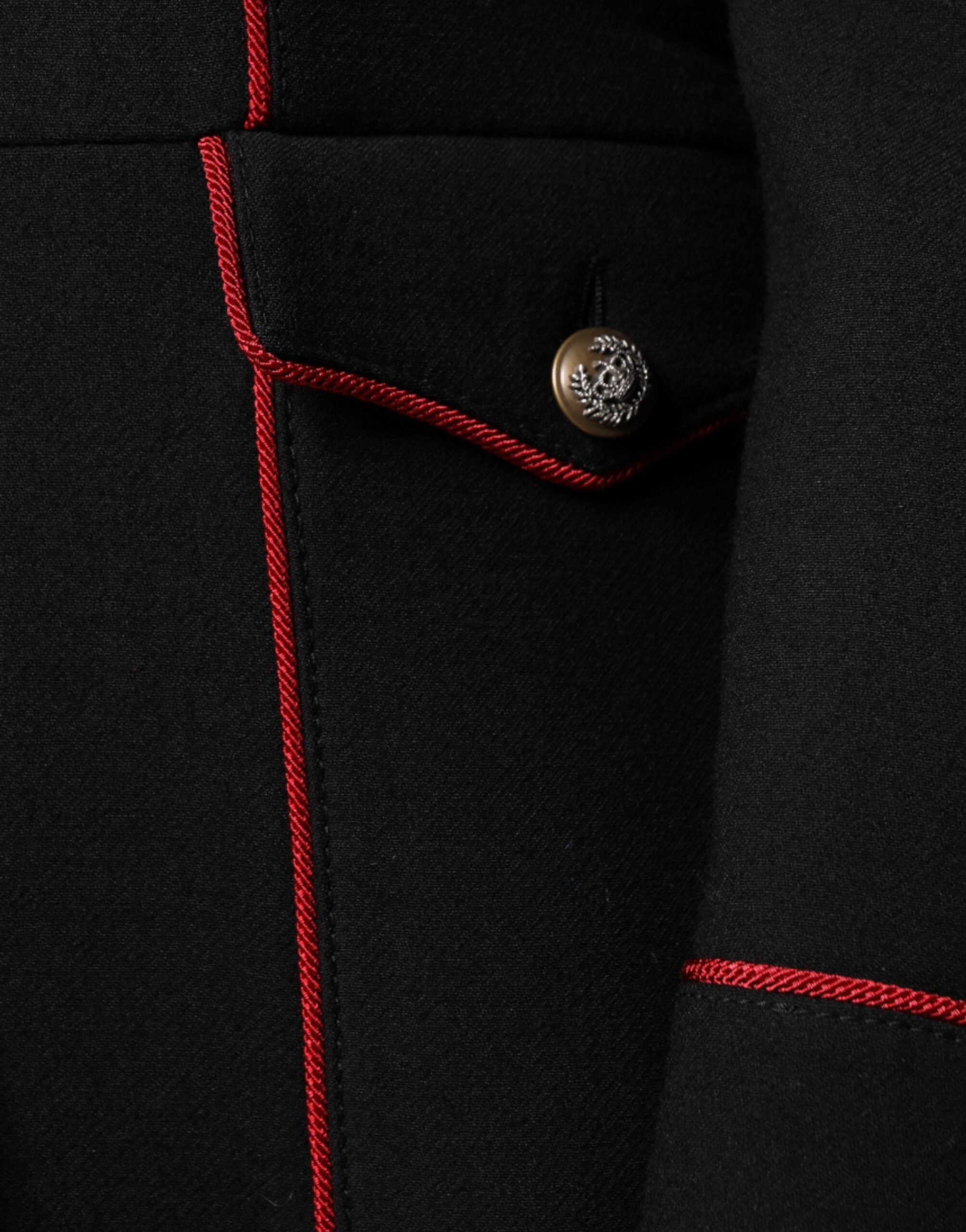 Dolce & Gabbana Black Single Breasted Trench Coat Women's Jacket