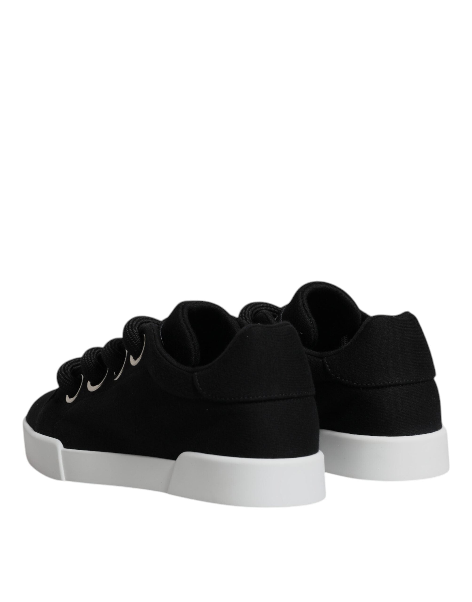 Dolce & Gabbana Black Portofino Low Top Sneakers Women's Shoes