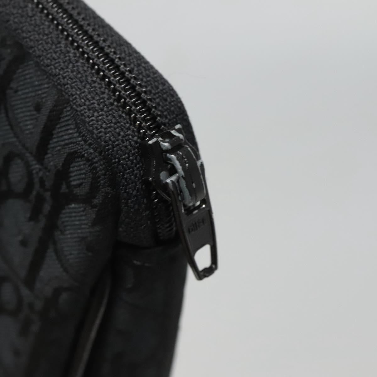 Christian Dior Trotter Diorissimo Canvas Black Canvas Clutche & Pouche Bag (Pre-Owned)