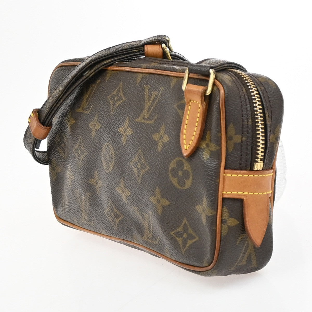 Louis Vuitton Pochette Marly Bandouliere Monogram Canvas Brown Canvas Shoulder Bag Bag (Pre-Owned)