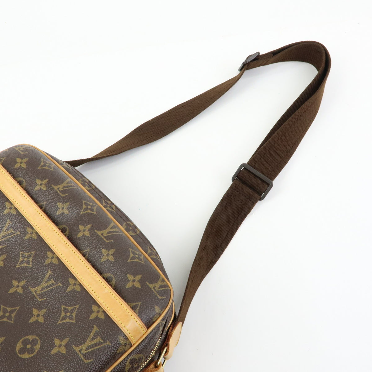 Louis Vuitton Reporter Monogram Canvas Brown Canvas Shoulder Bag Bag (Pre-Owned)