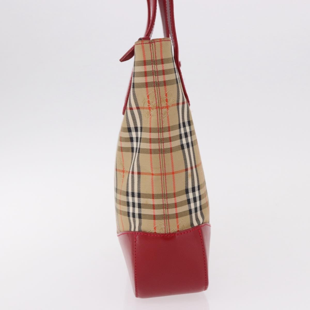 Burberry Nova Check Nova Check Canvas And Leather Beige Canvas Handbag (Pre-Owned)