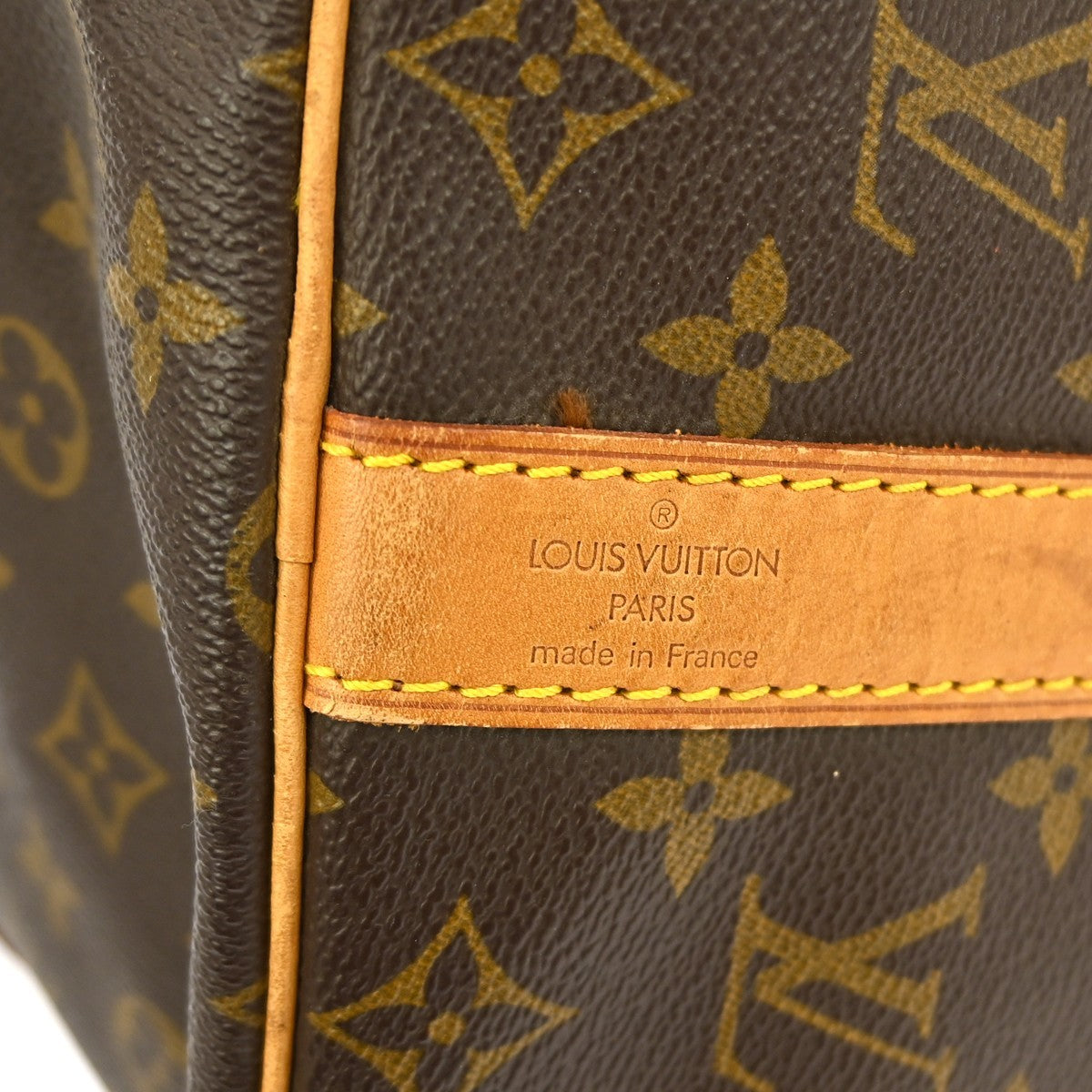Louis Vuitton Keepall Bandoulière Monogram Brown Canvas Travel Bag Bag (Pre-Owned)