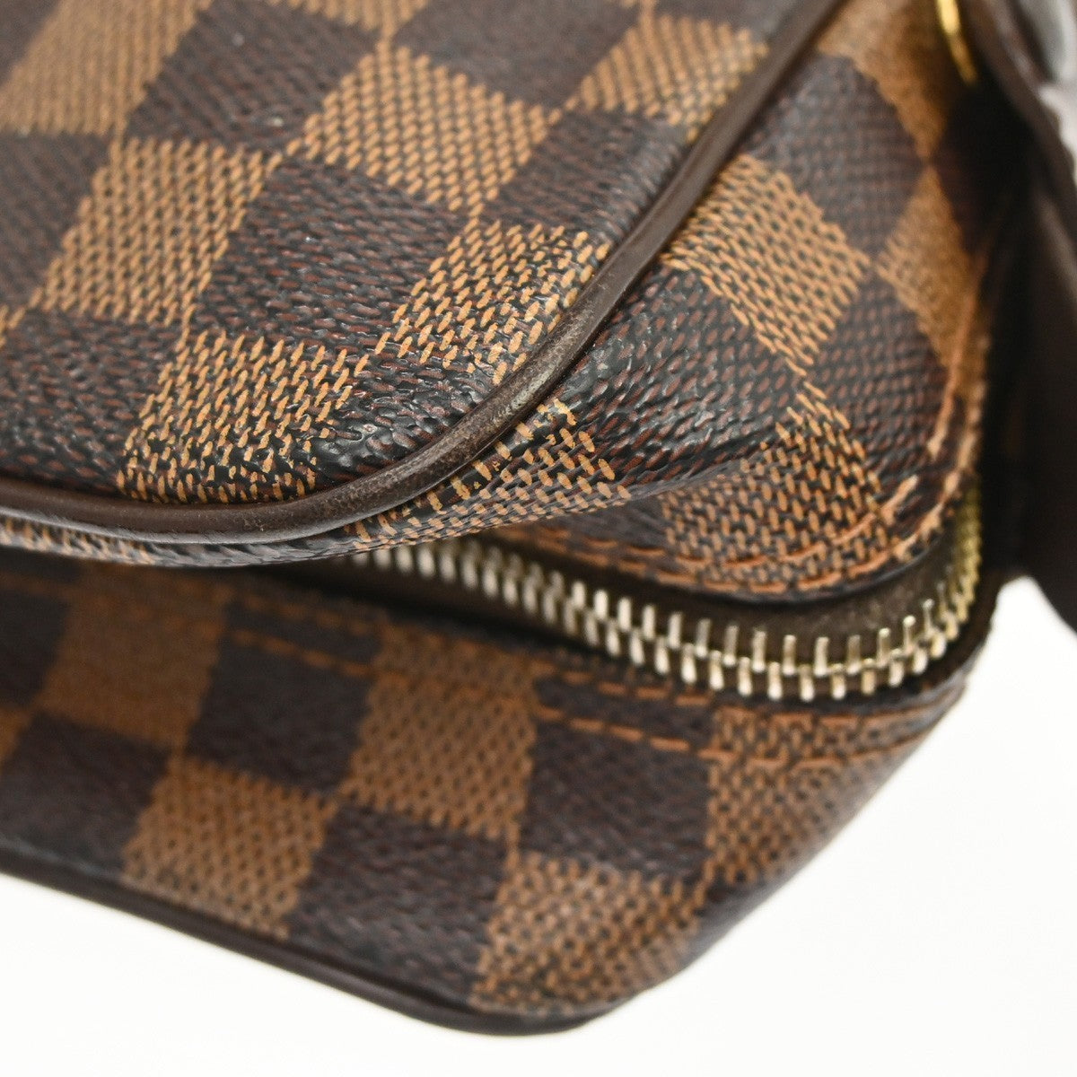 Louis Vuitton Olav Damier Ebene Brown Canvas Shoulder Bag Bag (Pre-Owned)
