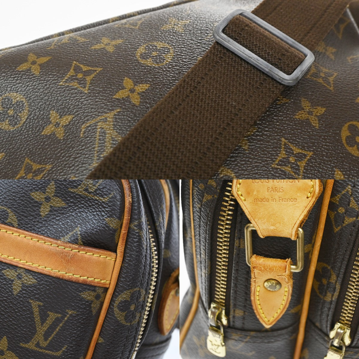 Louis Vuitton Reporter Monogram Canvas Brown Canvas Shoulder Bag Bag (Pre-Owned)