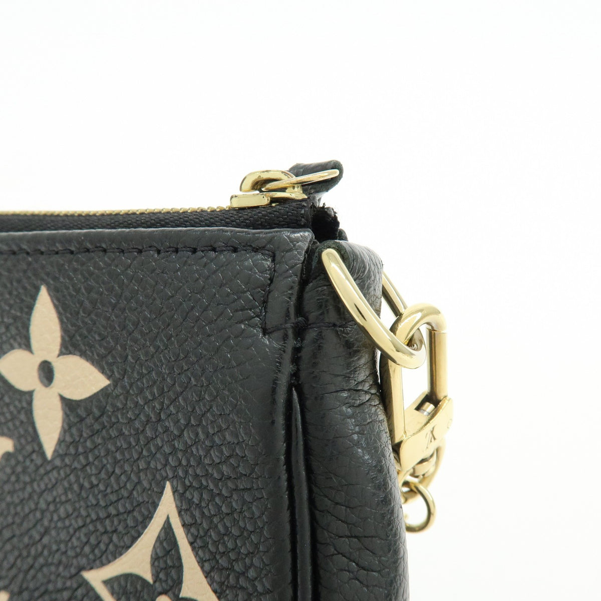 Louis Vuitton Pochette Accessoires Bicolor Monogram Empreinte Giant Black Leather Clutche & Pouche Bag (Pre-Owned)