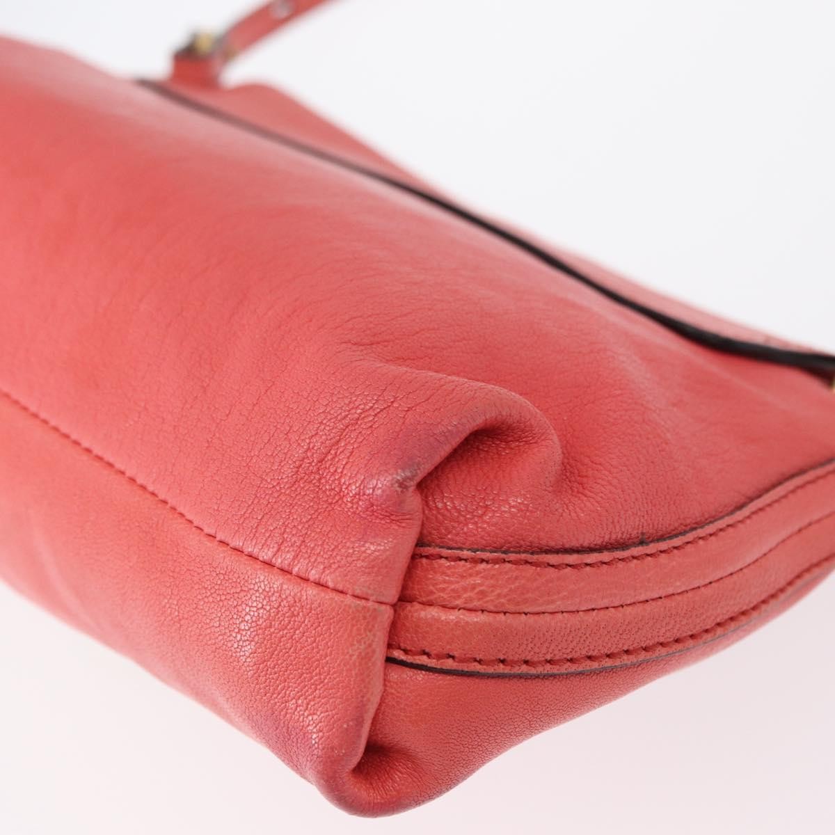Chloe Elsie Leather Pink Leather Shoulder Bag Bag (Pre-Owned)