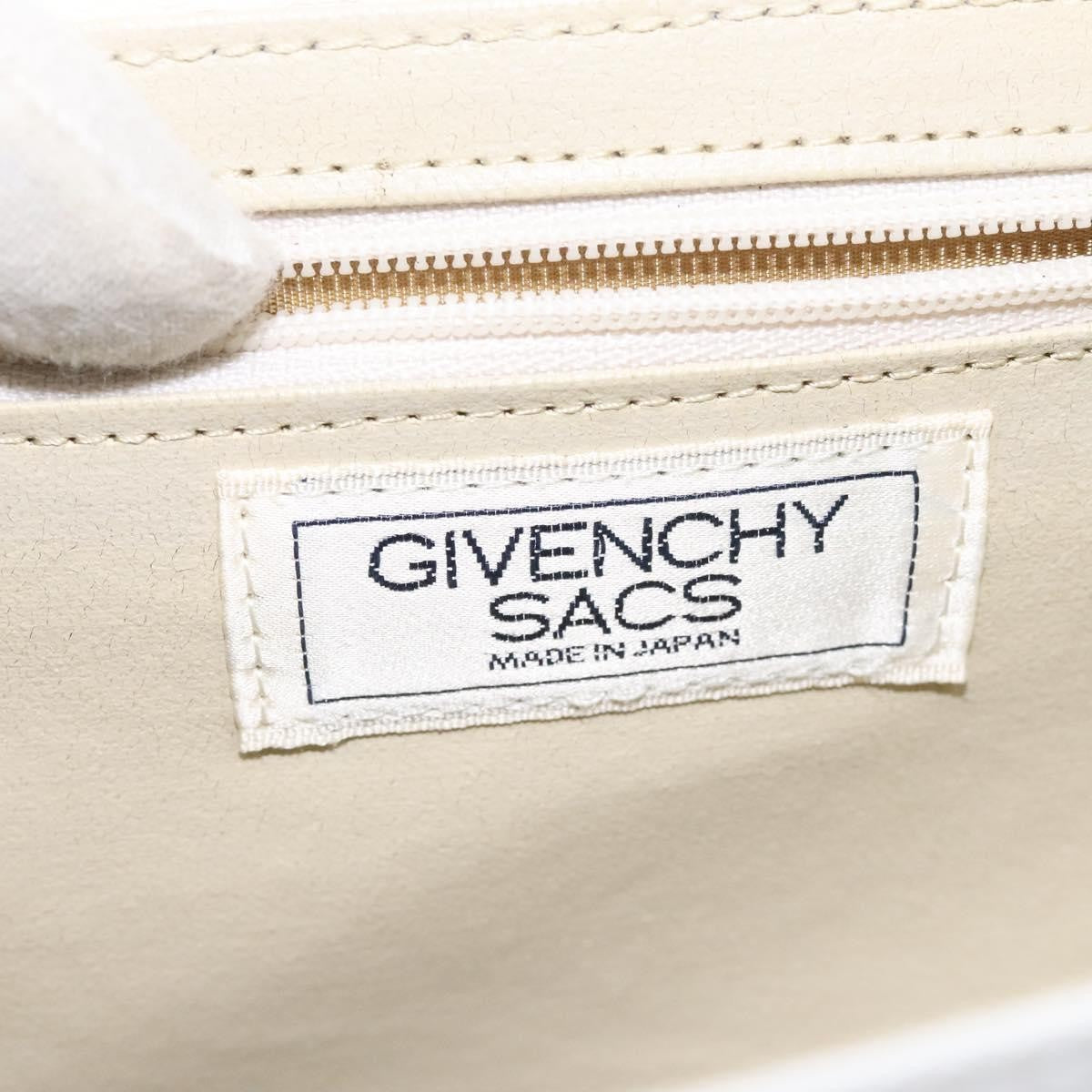 Givenchy Vintage 4G Leather White Leather Shoulder Bag Bag (Pre-Owned)
