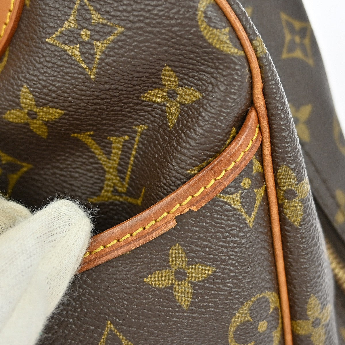 Louis Vuitton Deauville Monogram Brown Canvas Handbag (Pre-Owned)