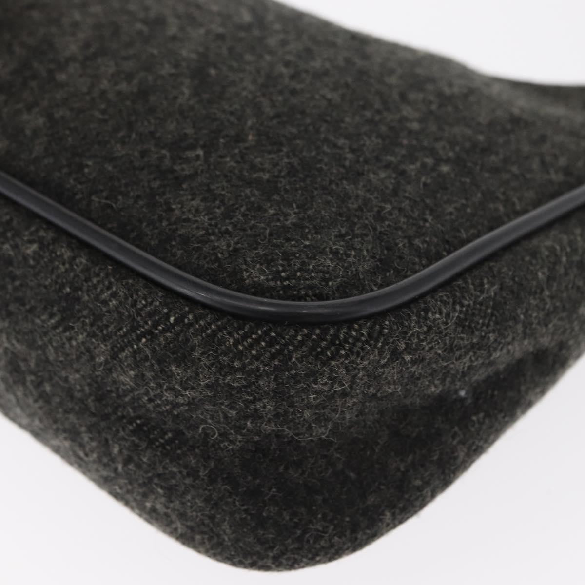 Prada Re-Edition 2000 Hobo Wool Gray Wool Handbag (Pre-Owned)