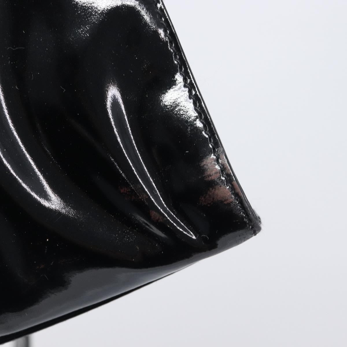 Chanel Coco Mark Patent Leather Black Patent_Leather Shoulder Bag Bag (Pre-Owned)