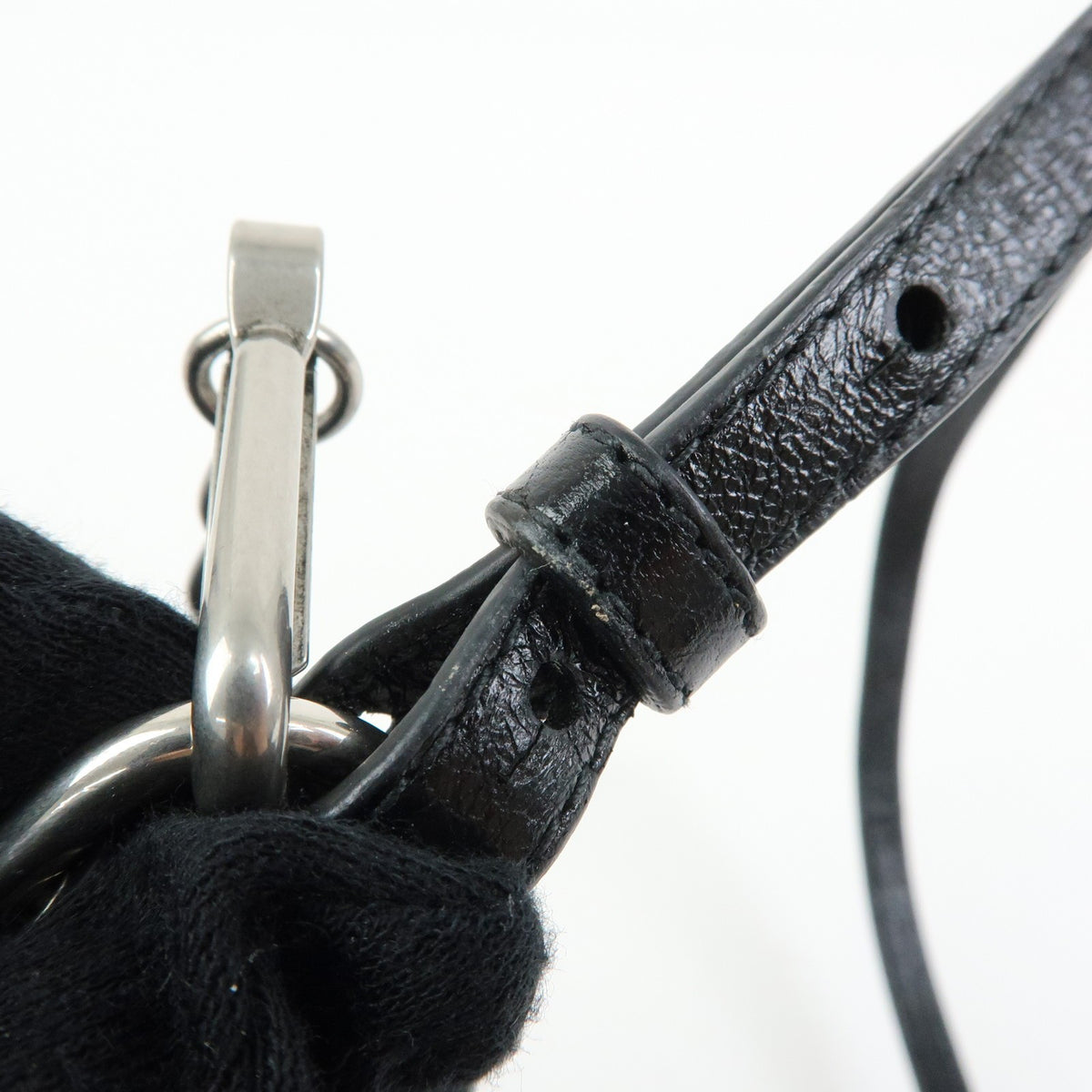 Balenciaga Le Cagole Giant Studs Chain Leather Black Leather Shoulder Bag Bag (Pre-Owned)