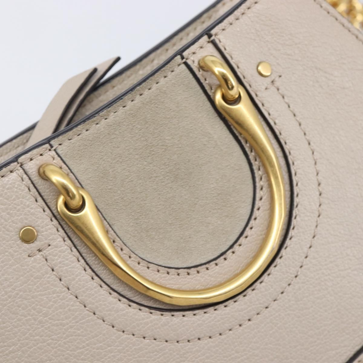Chloe Pixie Belt Leather And Suede Beige Leather Handbag (Pre-Owned)