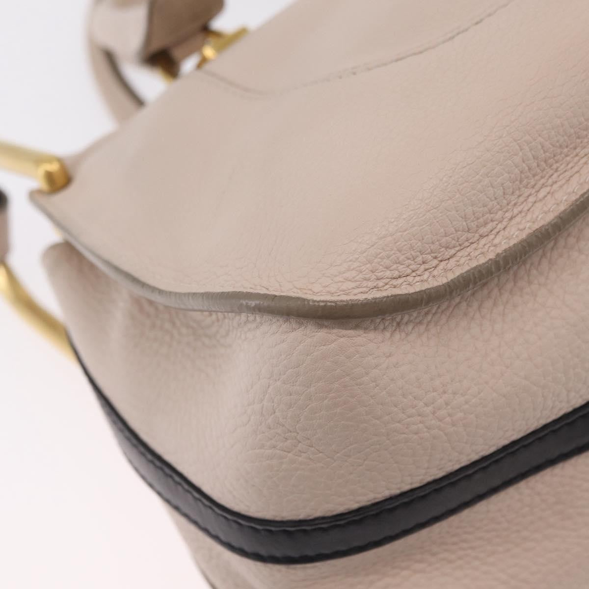 Chloe Hailey Leather Beige Leather Handbag (Pre-Owned)
