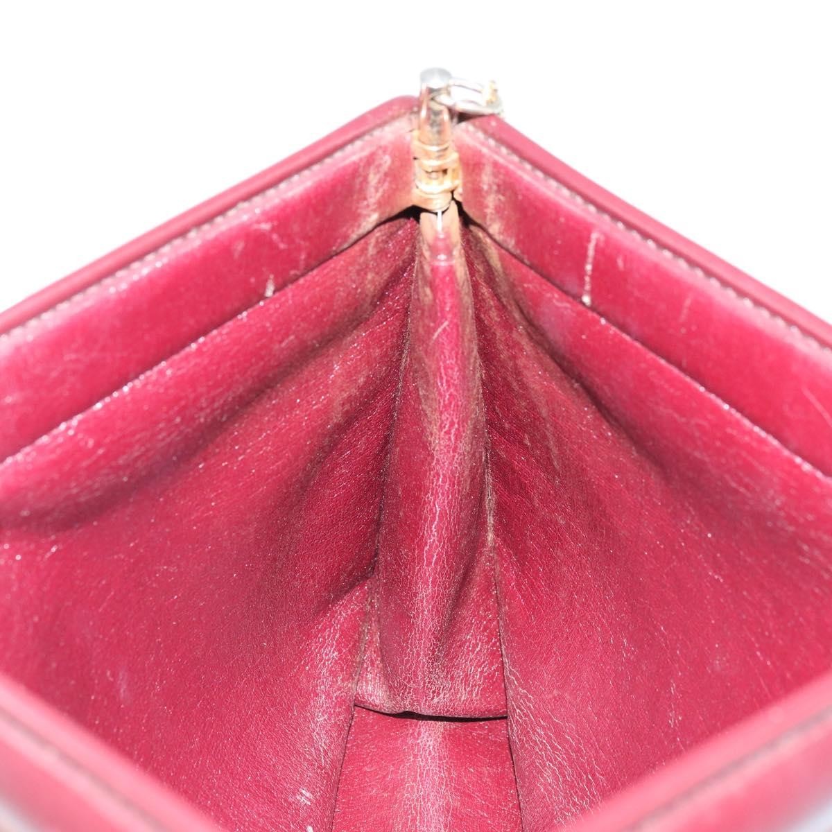 Christian Dior Vintage Trotteur Chain Canvas Red Canvas Shoulder Bag Bag (Pre-Owned)