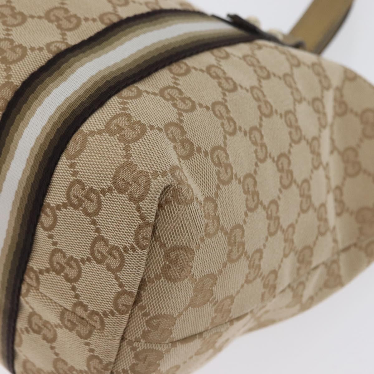 Gucci Jolicoeur Gg Canvas Beige Canvas Tote Bag Bag (Pre-Owned)