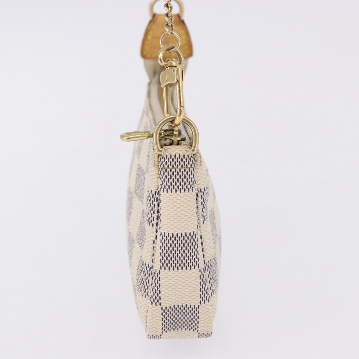 Louis Vuitton Mini Pochette Accessoires Damier Canvas Beige Canvas Clutche & Pouche Bag (Pre-Owned)