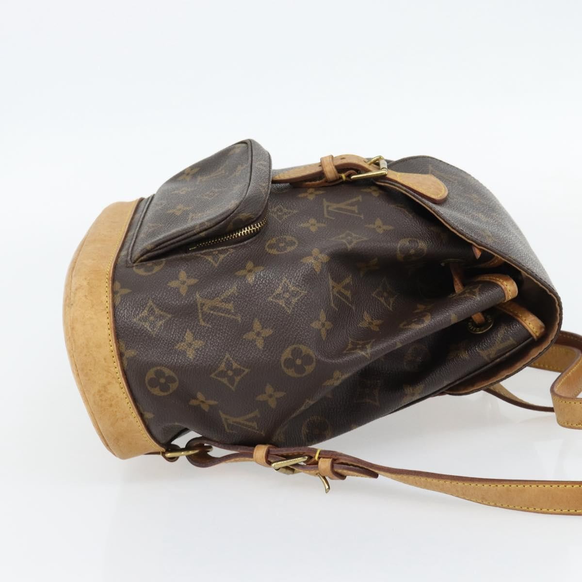 Louis Vuitton Vintage Montsouris Monogram Canvas Brown Canvas Backpack Bag (Pre-Owned)