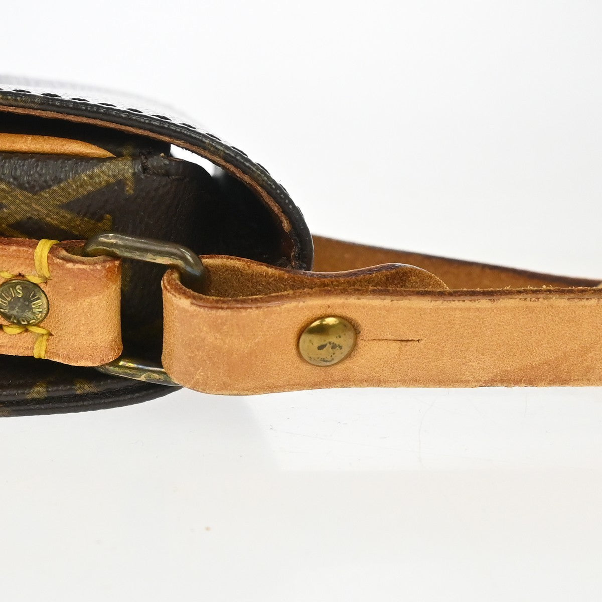 Louis Vuitton Cartouchiere Monogram Brown Canvas Shoulder Bag Bag (Pre-Owned)