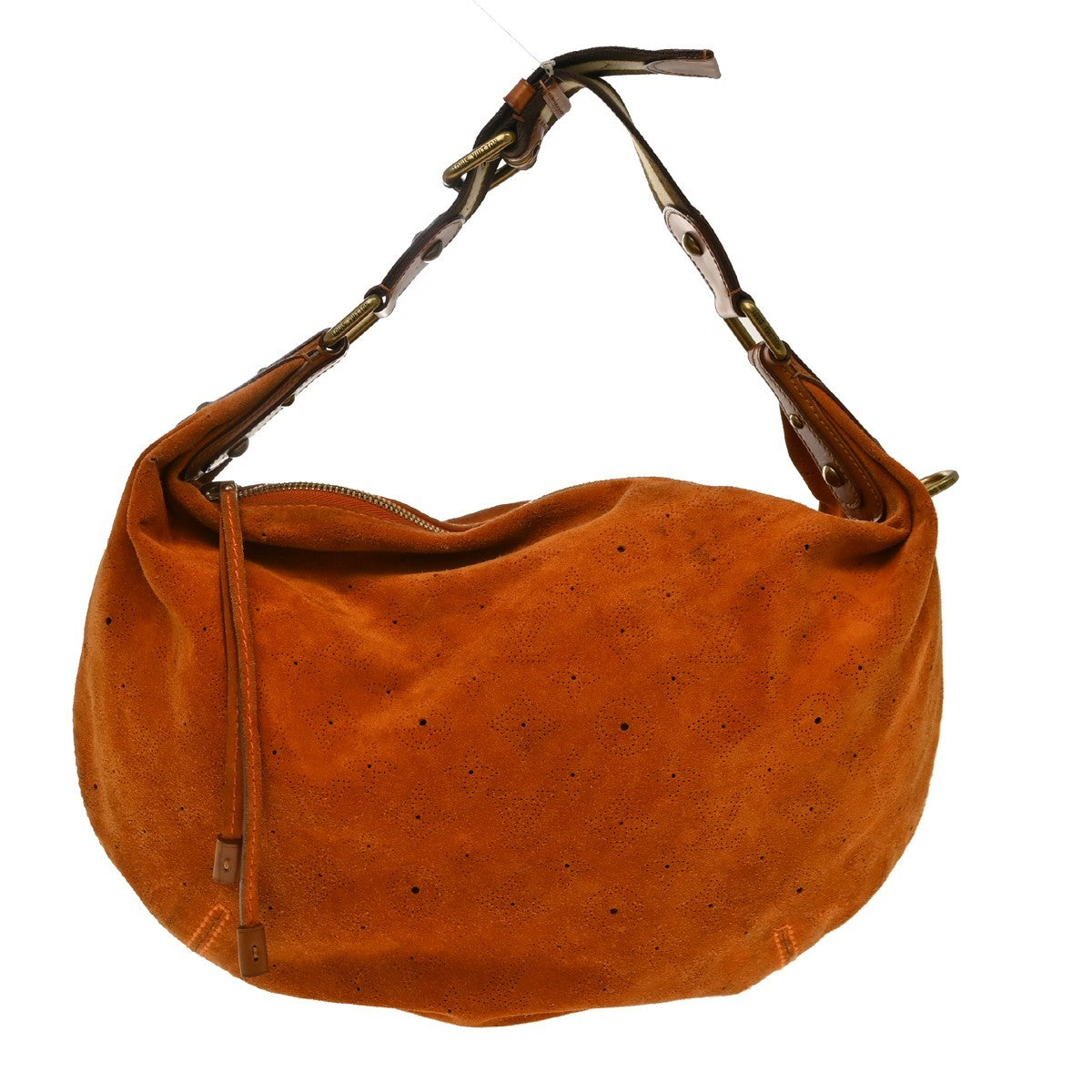 Louis Vuitton Onatah Hobo Suede Orange Suede Handbag (Pre-Owned)