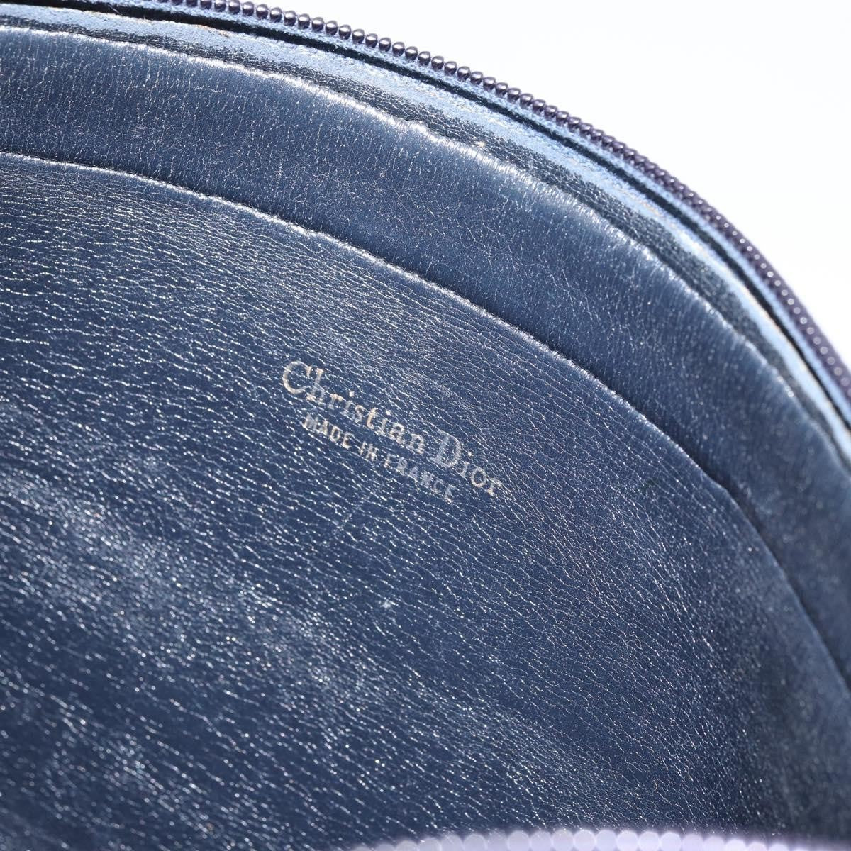 Christian Dior Vintage Trotter Canvas Navy Canvas Shoulder Bag Bag (Pre-Owned)