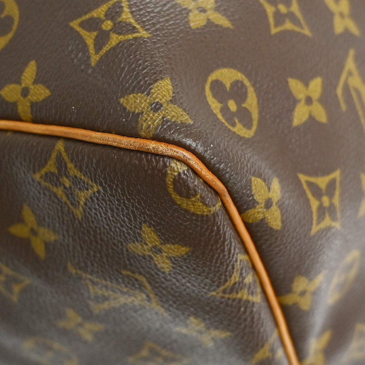 Louis Vuitton Keepall Monogram Brown Canvas Travel Bag Bag (Pre-Owned)