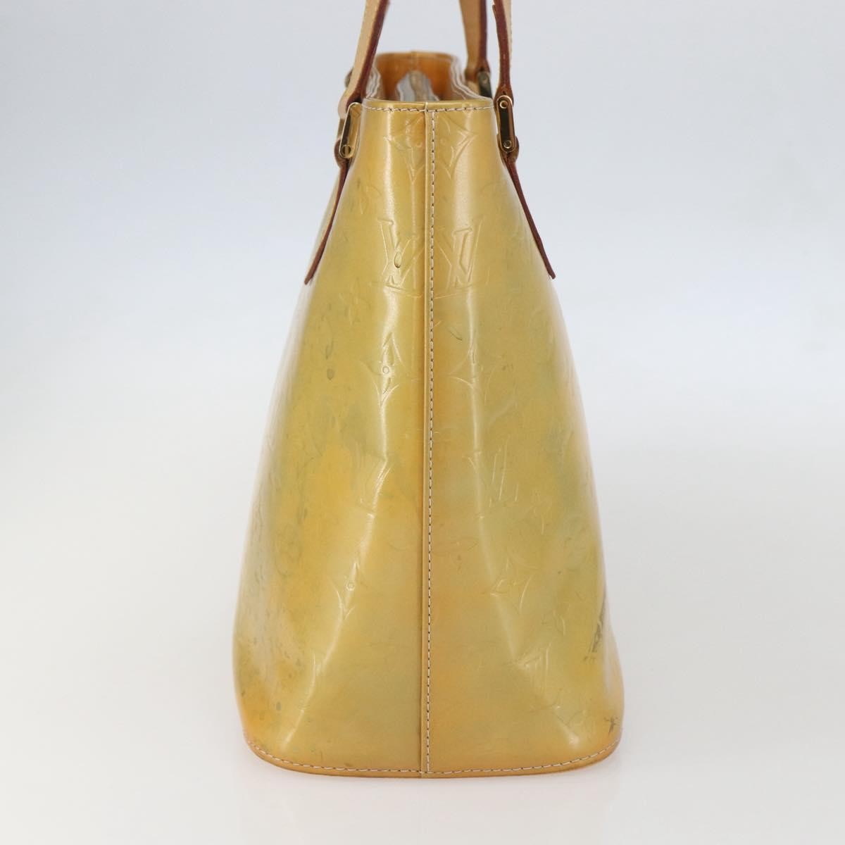 Louis Vuitton Houston Monogram Vernis Beige Patent_Leather Tote Bag Bag (Pre-Owned)