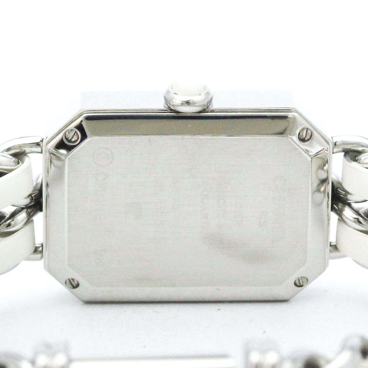 Chanel Premiere Rock Quartz Stainless Steel And Leather With Mother Of Pearl Watch (Pre-Owned)