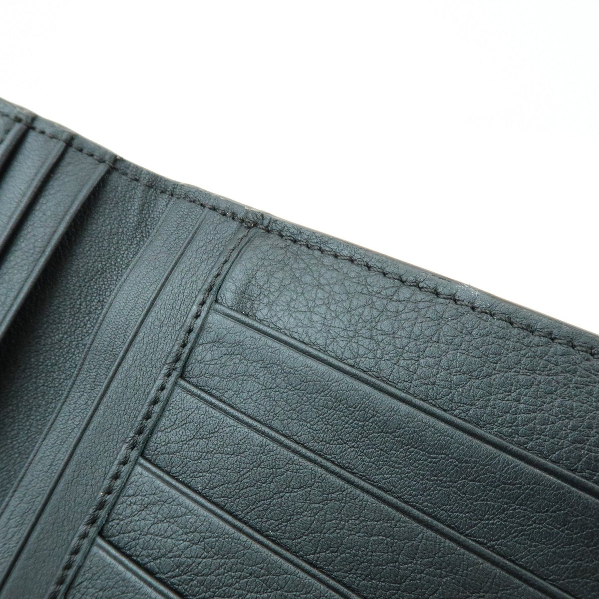 Fendi Selleria Peekaboo Leather Black Leather Wallets Accessory (Pre-Owned)
