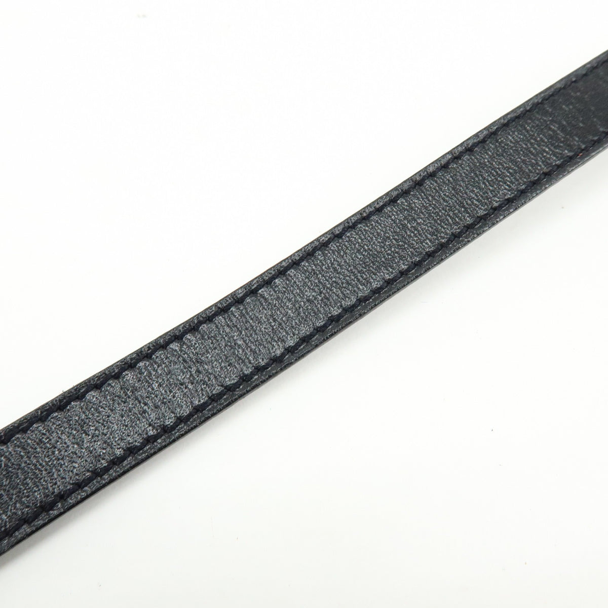 Hermes Kelly Double Tour Leather Black Leather Bracelet Jewelry (Pre-Owned)