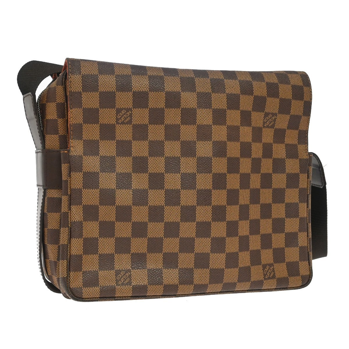 Louis Vuitton Naviglio Damier Ebene Brown Canvas Shoulder Bag Bag (Pre-Owned)