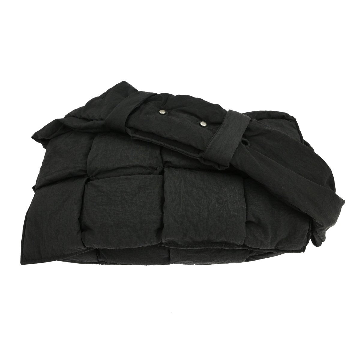 Bottega Veneta Padded Tech Cassette Intrecciato Nylon Black Nylon Shoulder Bag Bag (Pre-Owned)