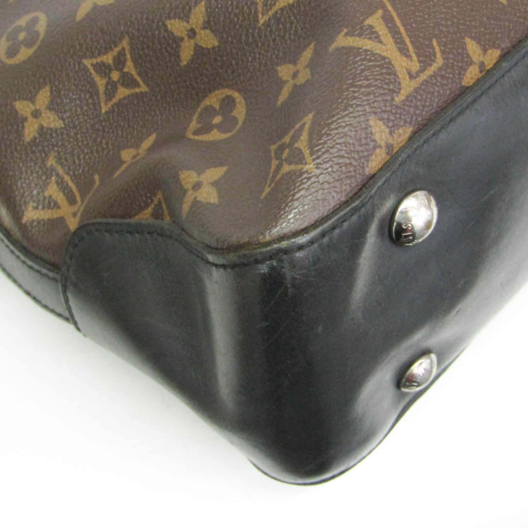 Louis Vuitton Davis Macassar Monogram Canvas Brown Canvas Handbag (Pre-Owned)