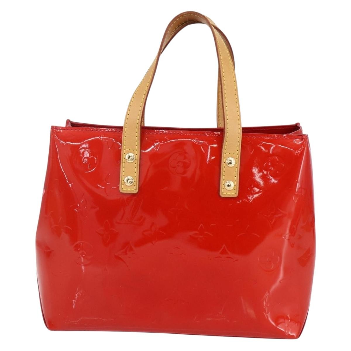 Louis Vuitton Reade Monogram Vernis Red Patent_Leather Handbag (Pre-Owned)