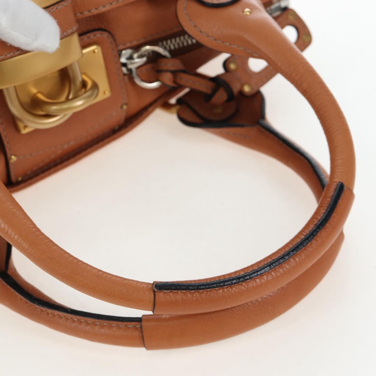 Chloe Paddington Leather Brown Leather Tote Bag Bag (Pre-Owned)