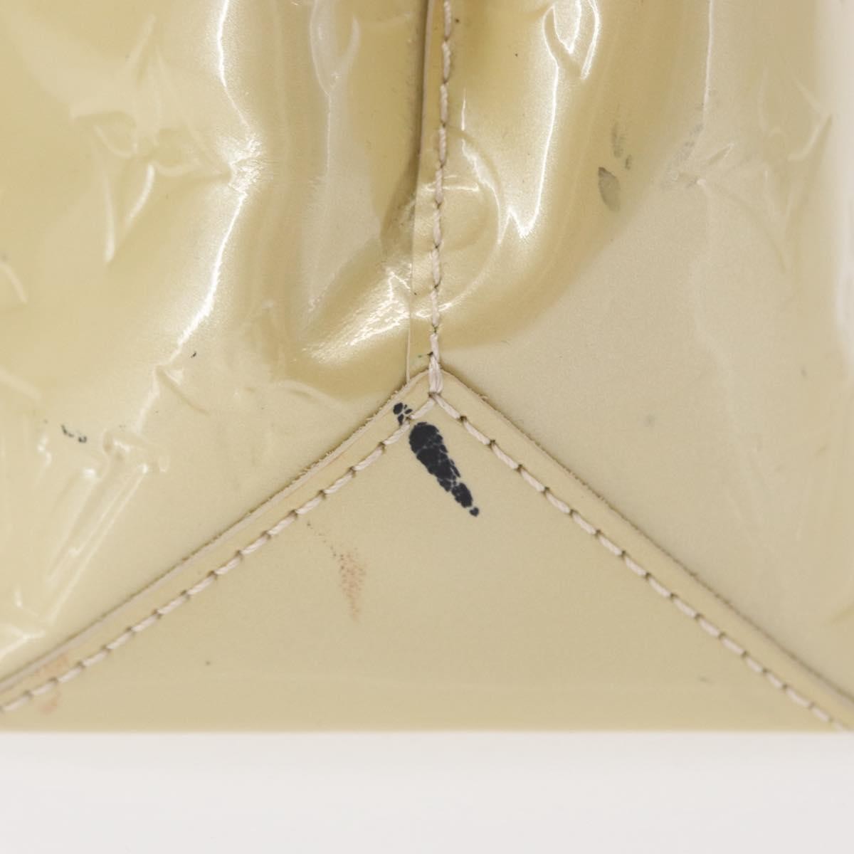Louis Vuitton Wilshire Monogram Vernis Beige Patent_Leather Handbag (Pre-Owned)