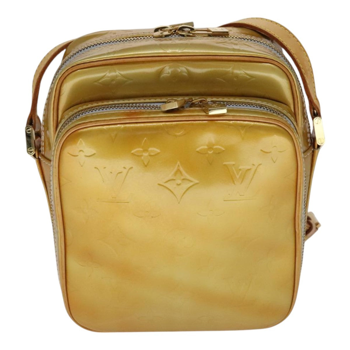 Louis Vuitton Wooster Monogram Vernis Yellow Patent_Leather Bag (Pre-Owned)