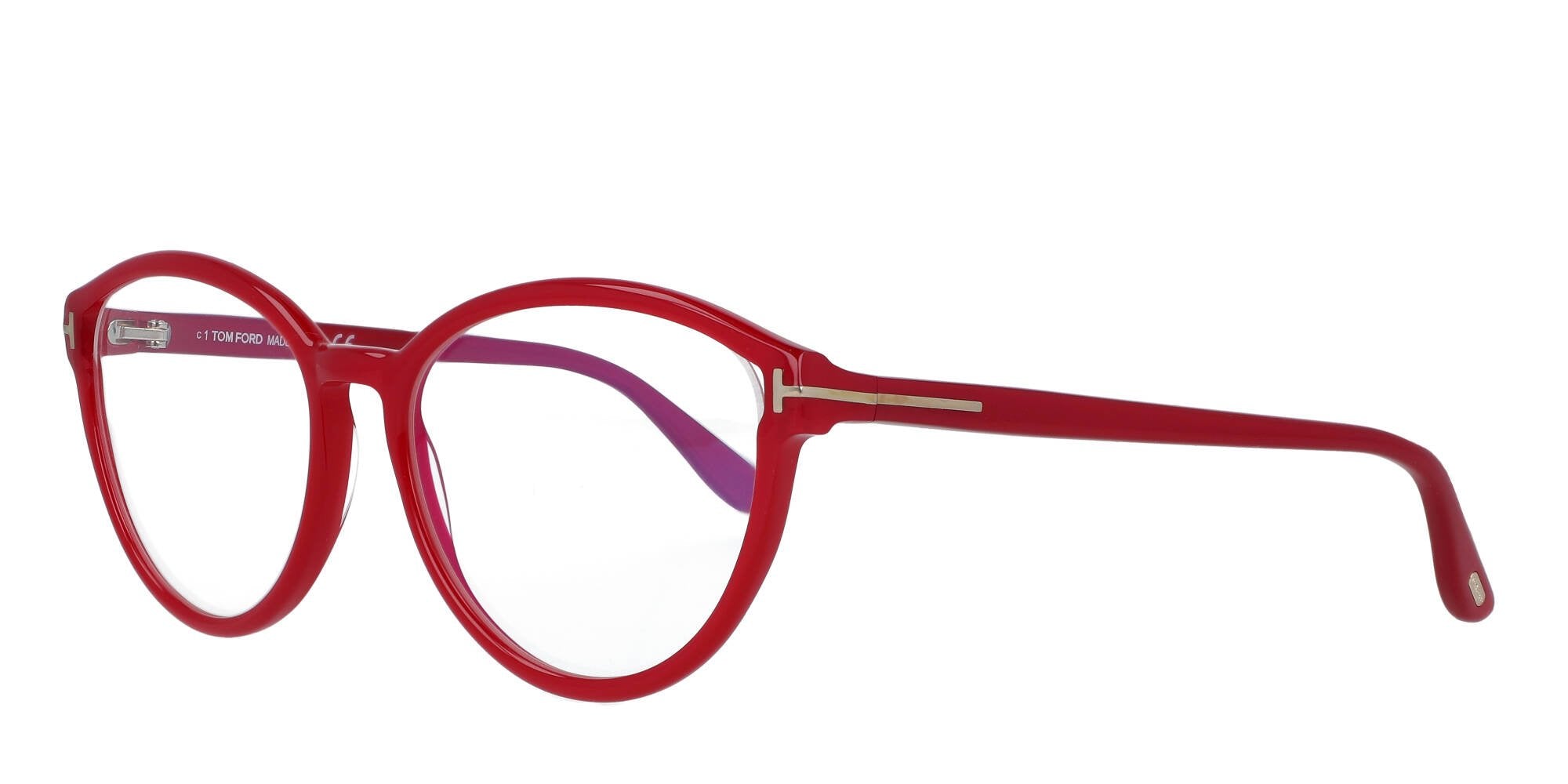 Tom Ford Shiny Pink/Clear Women's Frames