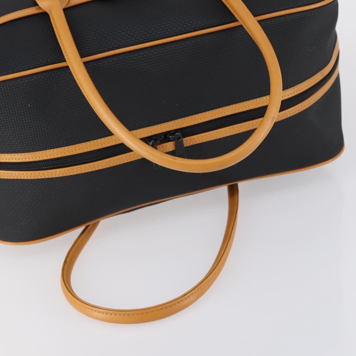 Saint Laurent Vintage Boston Pvc Leather Black Pvc Travel Bag Bag (Pre-Owned)