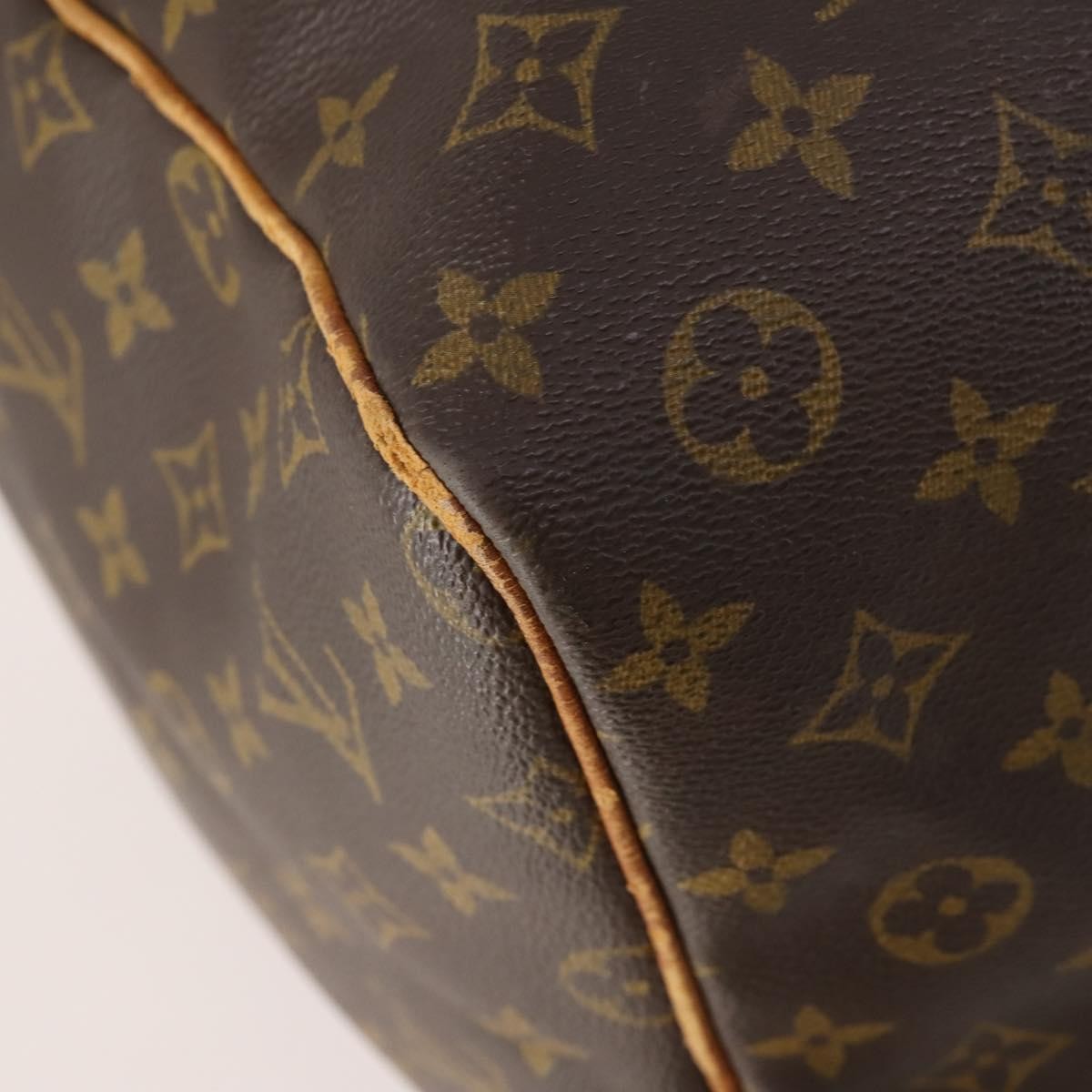 Louis Vuitton Keepall Monogram Canvas Brown Canvas Travel Bag Bag (Pre-Owned)