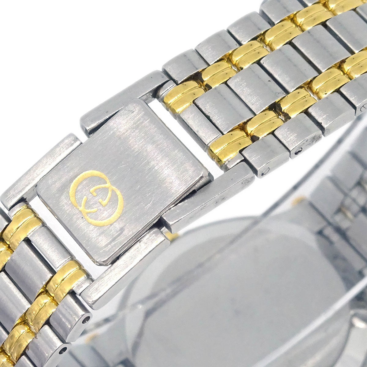 Gucci 9000L Quartz Stainless Steel With Plated Metal Watch (Pre-Owned)