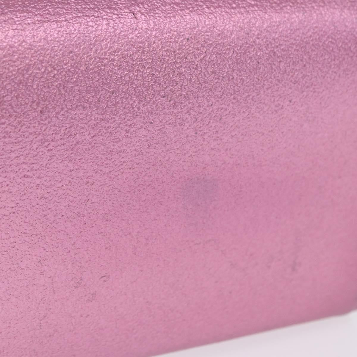 Saint Laurent Classic Monogram Metallic Leather Pink Leather Crossbody Bag Bag (Pre-Owned)